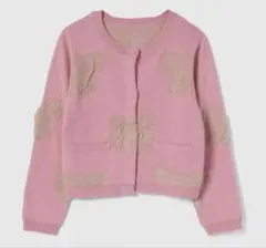 Searoomlyn Vintage FlowerフロッキーKnitカーディガン