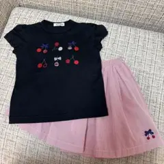 familiar ファミリア 2点セット Tシャツ スカート