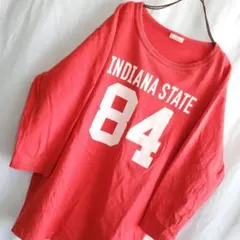 チャンピオン フットボールTシャツ 復刻 Champion 赤 ナンバリング