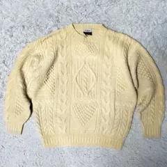 希少 90s ficce ドン小西 フィッシャーマンニット ハンドニット