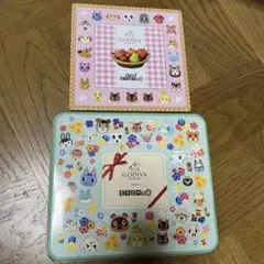 ゴディバ　あつまれどうぶつの森　バレンタイン限定缶　あつ森　GODIVA