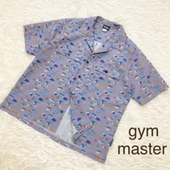 美品【gym master】ULシアサッカーハッピーペイントシャツ　Mサイズのサムネイル