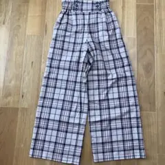 GU チェックパンツ　140 女の子のサムネイル