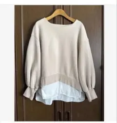 美品　Audrey and John Wad ダンボールレイヤードスウェットのサムネイル