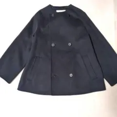 1641A美品ギャルリーヴィー　ウールノーカラーミドルコート　ダブルフェイス Amazon | [ギャルリー ヴィー] ウールダブルフェイス ショートノー