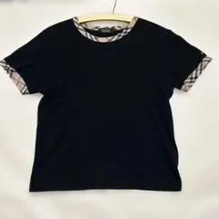 バーバリーブラックレーベル 半袖Tシャツ ノバチェック ブラックのサムネイル