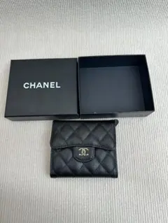⭐︎CHANEL⭐︎〜ノベルティ〜 キャビアスキン/三つ折り財布/小銭