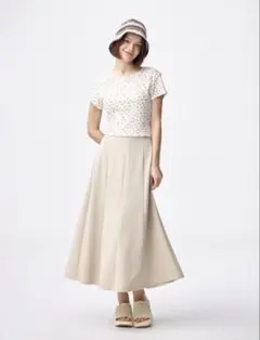 GU カットソーフレアスカートQ L