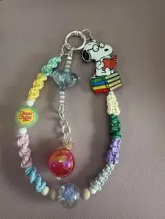 スヌーピー チュッパチャプス ハンドメイドストラップ