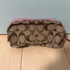 COACH シグネチャー ポーチ ピンクのサムネイル