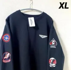 M【値下】トップガン TOPGUN MAVERICK エンブレム刺繍 トレーナー 