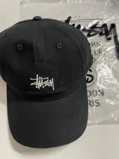 STUSSY Stock Low Pro Cap ブラック