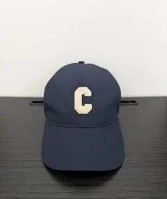 CELINE セリーヌ イニシャル Cロゴ刺繍 ベースボールキャップ ネイビーのサムネイル