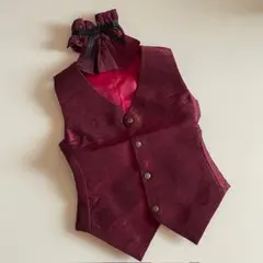 1/3 ドール SDGrB 赤ベスト チョーカーセット 服 アウトフィット