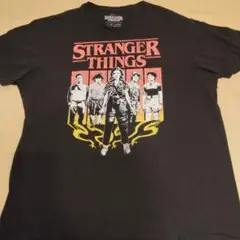 stranger things ストレンジャーシングス 半袖 Tシャツ 黒 LL