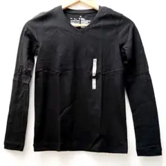 MUJI オーガニックコットン Vネック長袖Tシャツ XS