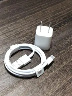 未使用品 iphone 付属品 ACアダプター ライトニングケーブル c003