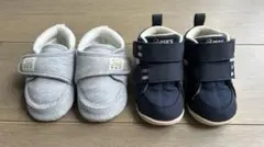 【美品最終値下げ】ベビーシューズ 2足セットASICS 西松屋