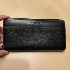 値下げ⭐︎COACH 長財布 ラウンドファスナー ブラックのサムネイル