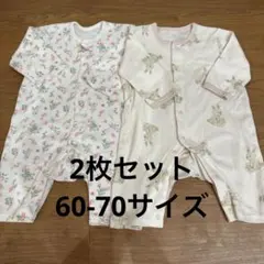 【値下げ】西松屋 カバーオール 2枚セット 60-70㎝