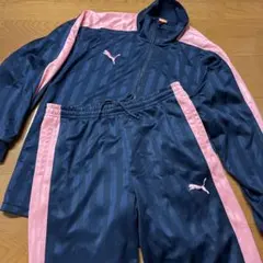 PUMA ジャージ セット ネイビー/ピンク　プーマ　廃盤　当時物