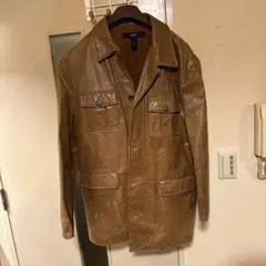 00sOLD GAP牛革 レザーコート カーコート