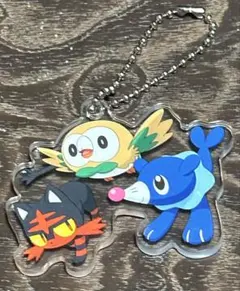 ポケットモンスター　旅立ちの3匹アクリルスイング モクロー・ニャビー・アシマリ