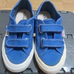 SUPERGA スニーカー ブルー ベルクロ 30のサムネイル