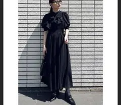ルイルエブティックフリルチュールシアーTOPS&タックフレアドレス S