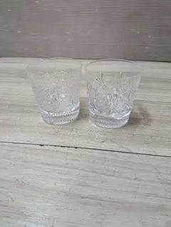 HOYA クリスタル ロックグラス 2個セット