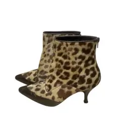 Salvatore Ferragamo レオパード ブーツ 23.5~24cm