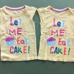babyGAP꙳★*ケーキ柄Tシャツ2枚セット☆110☆ 双子