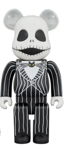 BE@RBRICK - ベアブリック　ディズニー　ナイトメア　ジャック　フィギュア　廃盤品 MEDICOM TOY メディコムトイ BE@RBRICK ベアブリック ナイトメア
