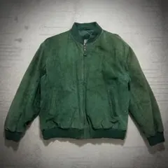 美品 90's オールレザー 短丈 MA-1 ボンバージャケット