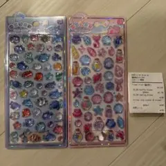 Initial Cute Crystal 3D sticker 魚　貝殻