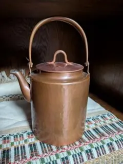 アイザワ工房 鎚目模様 銅製 やかん 銅瓶 薬缶 茶道具 アイザワ工房 鎚目模様 銅製 やかん 銅瓶 薬缶 茶道具 - メルカリ