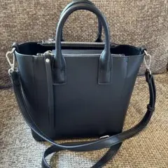 美品 グリーンレーベル 2WAYスクエアバッグ 黒のサムネイル