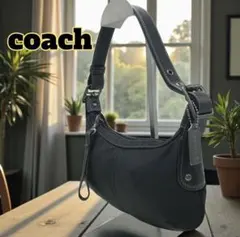 【ミニワンショルダー】コーチ　ブラック　coach