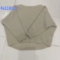NOBLE ファインウールドルマンプルオーバー　ベージュ