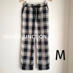 早い者勝ち‼️カジュアルパンツ ブラック ベージュチェック柄 ウエストゴム