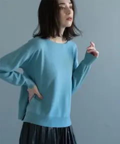 オペークドットクリップ ニット