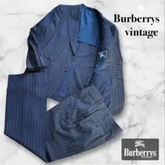 【美品】Burberrys バーバリーズ ビンテージ ストライプ スーツ AB5