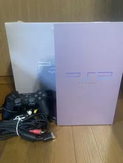 [ジャンク品] PlayStation 2 本体 サクラ コントローラー付き