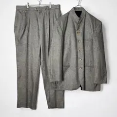 SILK CLUB　スーツ　セットアップ　スタンドカラー　絹100%　XL
