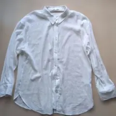 GU シースルー　ホワイト 長袖シャツ XL