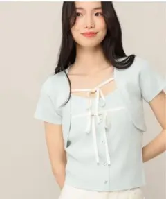 ハイショクリボンニット2Pのサムネイル