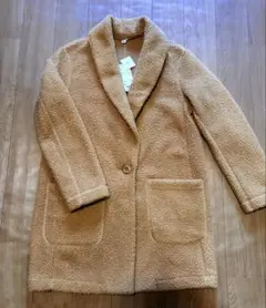 ☆新品☆　UNIQLO　ボアフリース　テディベアコート Lサイズ　キャメル
