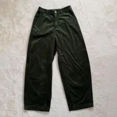 UNIQLOコーデュロイカーブパンツ　Sサイズ　グリーン　ユニクロ