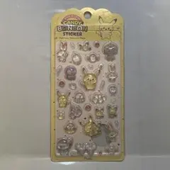 「韓国限定」正規品 ポケモン キャンディボンボン ポケピース　立体シール 黄