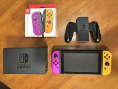 Nintendo Switch 本体＋Joy-Con(オレンジ・紫)本体箱無し